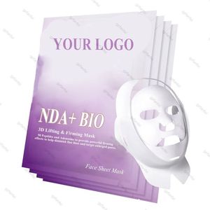 50ペプチドNAD + BIOフェイス & ネックシートマスクアンチエイジングリンクルリデュースファインラインホワイトニング保湿3Dフルマスク