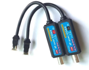 Red IP a transmisor Coaxial Convertidor de red IP compatible con cámara CCTV UTP RG59/ RJ45 Cable 1236 con 4 cables No. Cámara BNC PoE - Product Image 1