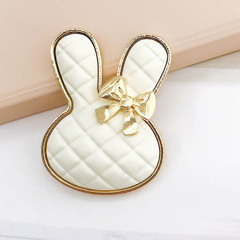 D1963 กระต่ายลายสก๊อต (สีขาวข้าว)