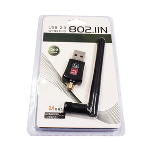 Adaptador inalámbrico de 300Mbps, Dongle wifi usb 2,0, adaptador de diente azul, tarjeta de red inalámbrica - Product Image 6