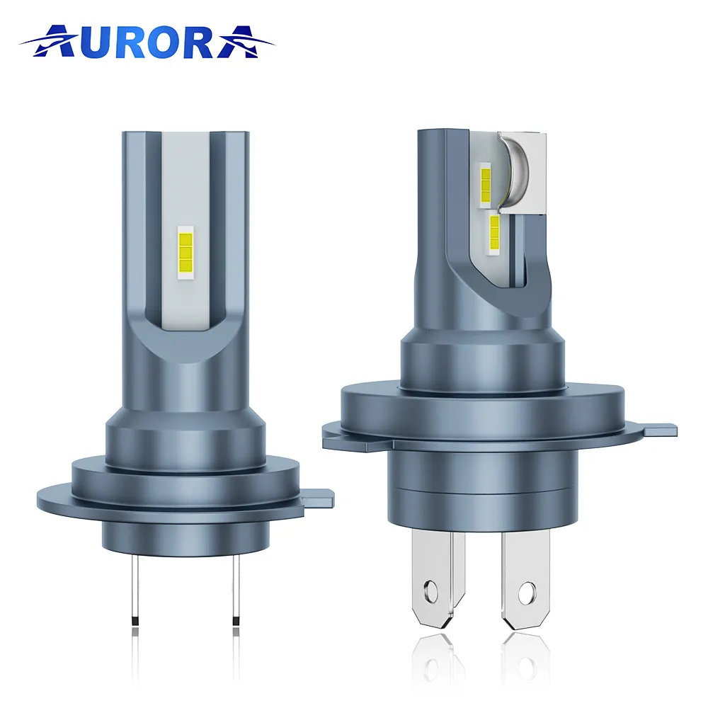 Aurora cấp bằng sáng chế 1 + 1 thiết kế H4 H7 H11 Xe LED Đèn pha Bóng đèn kích thước nhỏ 9005 9006 LED Đèn pha bóng đèn