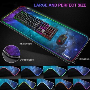 RGB Gaming <strong>Mouse</strong> Pad Soft Oversized Glowing Extended LED Mousepad Touch <strong>Control</strong> Anti-Slip Rubber Base <strong>Computer</strong> <strong>Keyboard</strong> <strong>Mouse</strong> Ma - Product Image 5