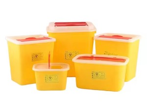 OEM医院针头圆形医疗锋利废物容器方形锋利容器锋利盒5L 10L - Product Image 2