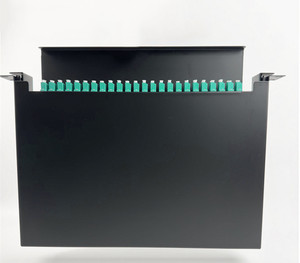 Placa de conexión ODF de 12 núcleos OM3 OM4 24 núcleos 24 puertos panel de conexión de fibra óptica oscilante - Product Image 3