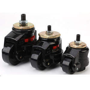 WH Heavy-duty 40F/60F/80F/100F/120F/150F Level Adjustment Fuma Casters Machine <strong>and</strong> Equipment Moving Caster Wheels - Product Image 5