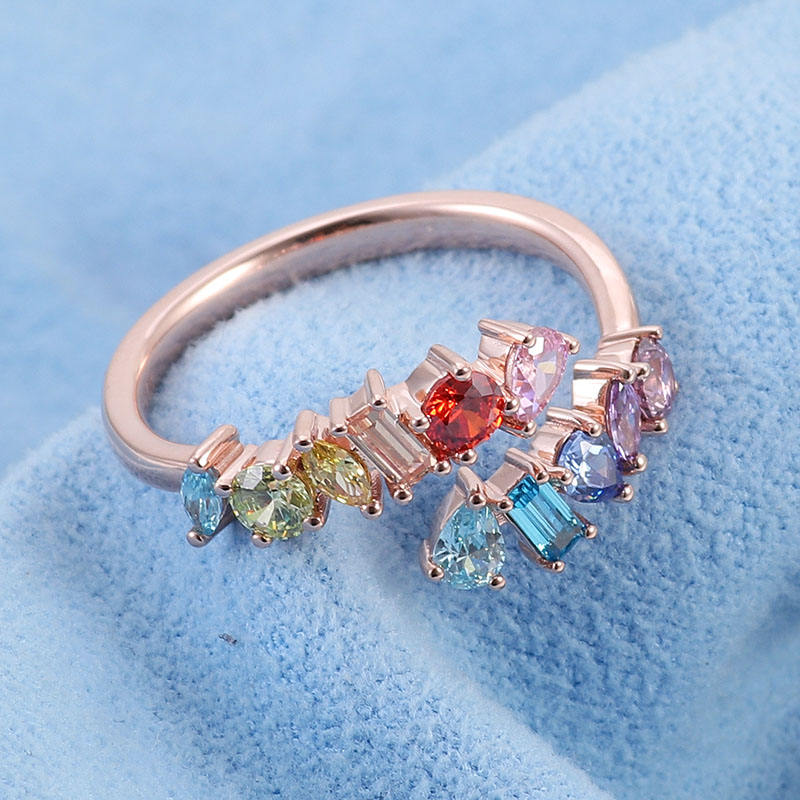 แหวนเพชรโมอิสซาไนต์ทองแท้ 14K