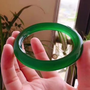 สร้อยข้อมือหยกแฟชั่นขายดีกำไลข้อมือหยกสีเขียวอ่อนสำหรับเป็นของขวัญสำหรับผู้หญิง - Product Image 3