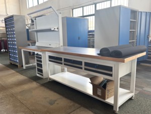 ROCKBEN High - Quality Material <strong>100</strong>*40mm Table Legs Adjustable Mobile Cabinet Tool <strong>Trolley</strong> Rolling Tool Cabinet Workbench - Product Image 5