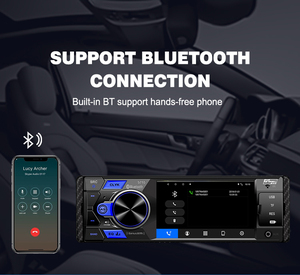 เครื่องเล่นวิดีโอ Mp5รถยนต์หน้าจอความละเอียด HD 4นิ้ว BT/USB/tf/aux/fm รีเวิร์สซิ่งอเนกประสงค์เครื่องขยายเสียง RGB ควบคุมระยะไกล - Product Image 5