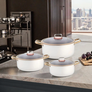 Sang trọng 6-Piece chuyên nghiệp Đức thép không gỉ cảm ứng <span class=keywords><strong>Cookware</strong></span> Set cao cấp không dính bếp chảo - Product Image 6