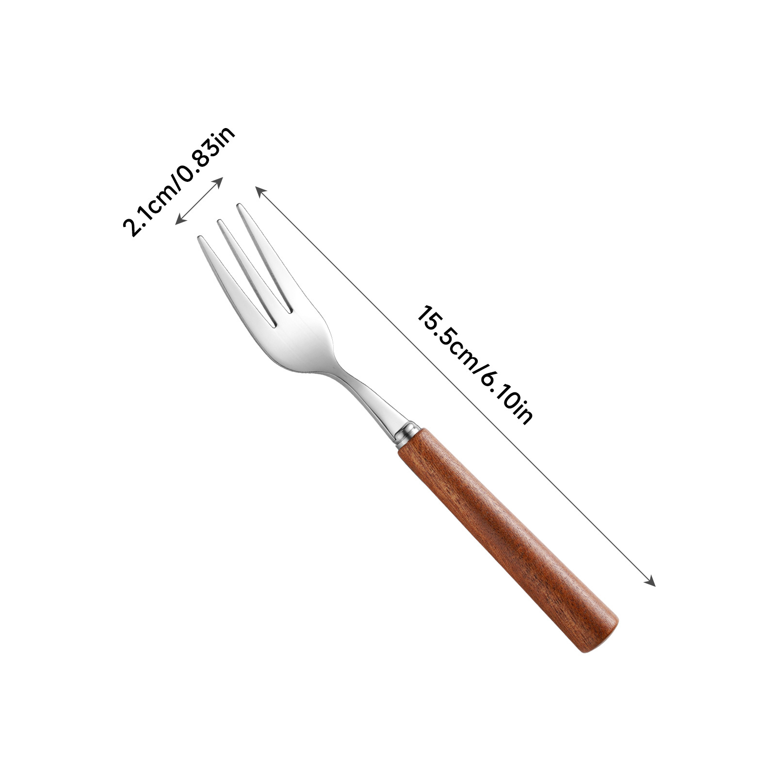 tea fork -- silver