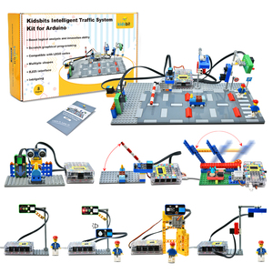 Kidsbits Schulkinder Programmierung Starter Intelligentes Verkehrs system Kit DIY STEM Education Building Blocks Kit für Arduino