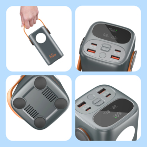 חיצוני טעינה מהיר בנקים כוח 40000mah 50000mah c סוג פלט פלט נייד כוח בנקים תחנת כוח עם לפיד גדול