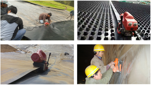 SWT-NS800D Automatic Climbing Geomembrane Welding Machine Hot Wedge <strong>Welder</strong> for HDPE 0.2-1.5mm