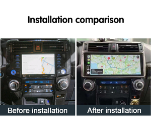 Krando 12.3英寸汽车收音机全球定位系统，适用于丰田4Runner 2010-2022安卓汽车多媒体支持无线汽车播放汽车立体声汽车