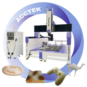 Routeur CNC 5 axes robuste 1325 portique mobile 3D moule fraisage coupe gravure Machine pour mousse EPS plâtre bois Syntec PLC - Product Image 1