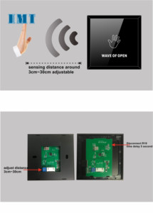 Wave to <strong>Open</strong> 3~30m No Touch <strong>Exit</strong> <strong>Button</strong> Door <strong>Exit</strong> <strong>Button</strong> for Access Control Touchless Infrared Sensor <strong>Exit</strong> <strong>Push</strong> <strong>Button</strong> - Product Image 4
