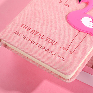 Kawaii Journal Stationery materiale scolastico studio strumenti regalo Set di quaderni di fenicotteri rosa Set di penne per appunti diario di agenda - Product Image 2