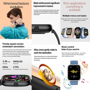 2024 Smart Watch T22 con grande Touch Screen con pulsante rotativo per la risposta alla salute funzione di chiamata Smartwatch - Product Image 3