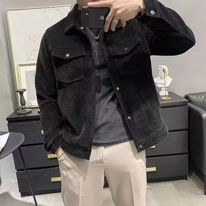男性用ジャケット新作<span class=keywords><strong>2025</strong></span>年流行の男性用カジュアルウールジャケット特大冬服暖かいジャケット男性用シャツ