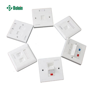 Interruttore a parete di rete universale tipo 86*86 porta Keystone RJ45 Cat.6 frontalino compatto a banda singola