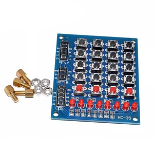 Kit per la Tastiera 4x4 Matrice Modulo per la Tastatur Tastatur Interruttore Tastatur 4 4 Tasten 8LED nuovo