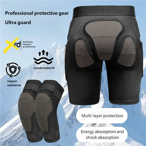 OSCR 통기성 나일론 겨울 스키 장비 꽉 끼는 내부 착용 엉덩이 패드 낙하 방지 바지 엉덩이 무릎 보호대 세트 스포츠 안전 - Product Image 2