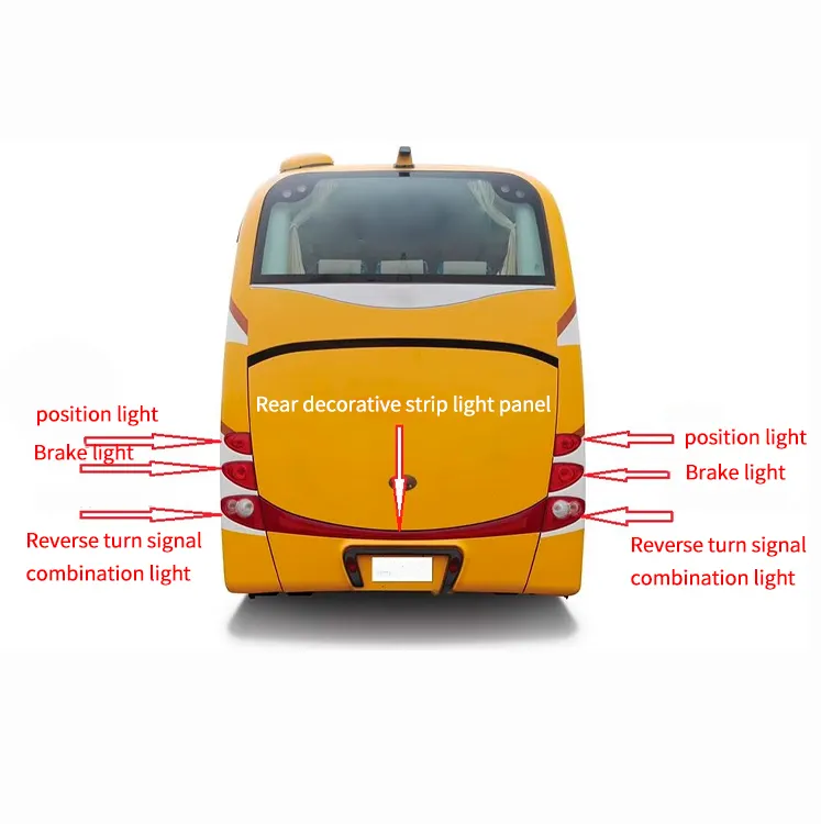 Zubehör für bus ZK6100H Serie Buslampen 24 V Rückleuchten Umkehrbremsleuchten hintenwand-Dekorationsleuchten für Busteile