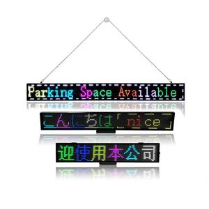 Display a LED per auto prezzo su auto Wifi Taxi Glass Back Advertising lunotto posteriore Digital trasparente Car Led Screen Display Sign Panel - Product Image 5