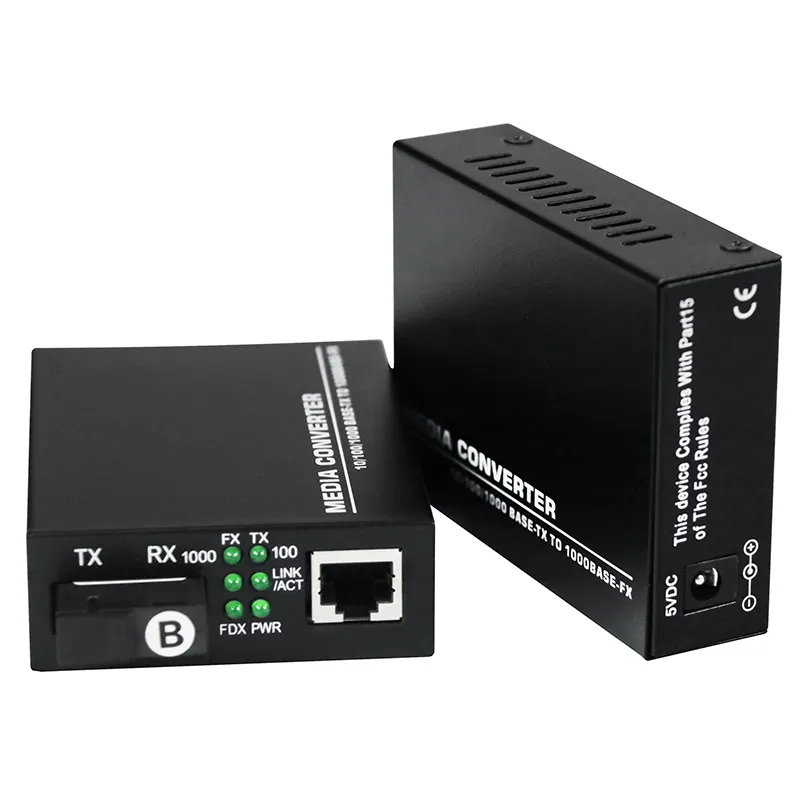 10 / 100mbps single mode ethernet switch fiber optic optical media converter price