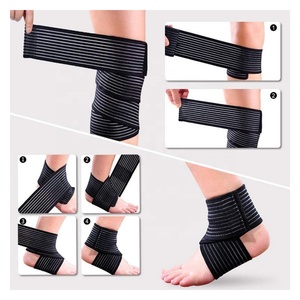 Customizável Suporte Tornozelo Pé com Gancho e <span class=keywords><strong>Loop</strong></span> Tornozelo Envoltório Gancho e <span class=keywords><strong>Loop</strong></span> Joelho Motion Pressure <span class=keywords><strong>Elastic</strong></span> Knee Pads