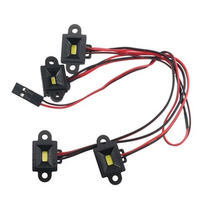 Bánh xe lông mày vòm khung gầm đèn 4 đèn LED ánh sáng <span class=keywords><strong>Kit</strong></span> cho trx4 trx6 1/10 RC xe phụ tùng - Product Image 2