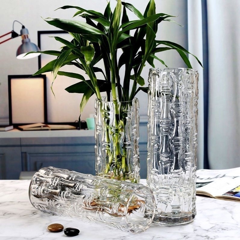 Factory Produced Wholesale Glass Flower Vase for Home Decor