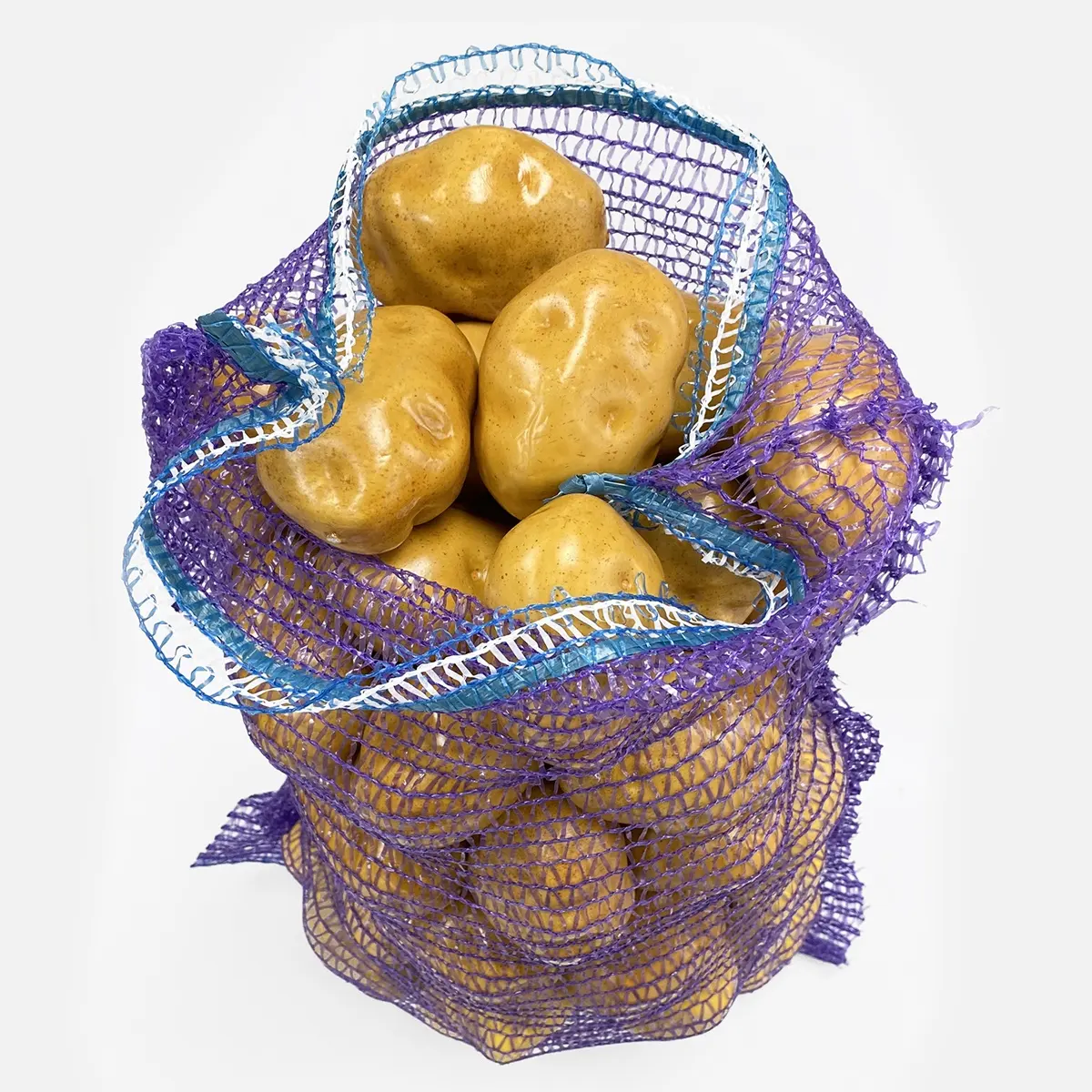 Bolsas de malla de plástico de alta calidad 35*50cm 15kg 20kg saco de patata de cebolla con cordón