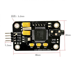 Modulo di riconoscimento vocale modulo di riconoscimento vocale modulo di controllo seriale modulo con Micro e 4pin filo compatibile Arduino