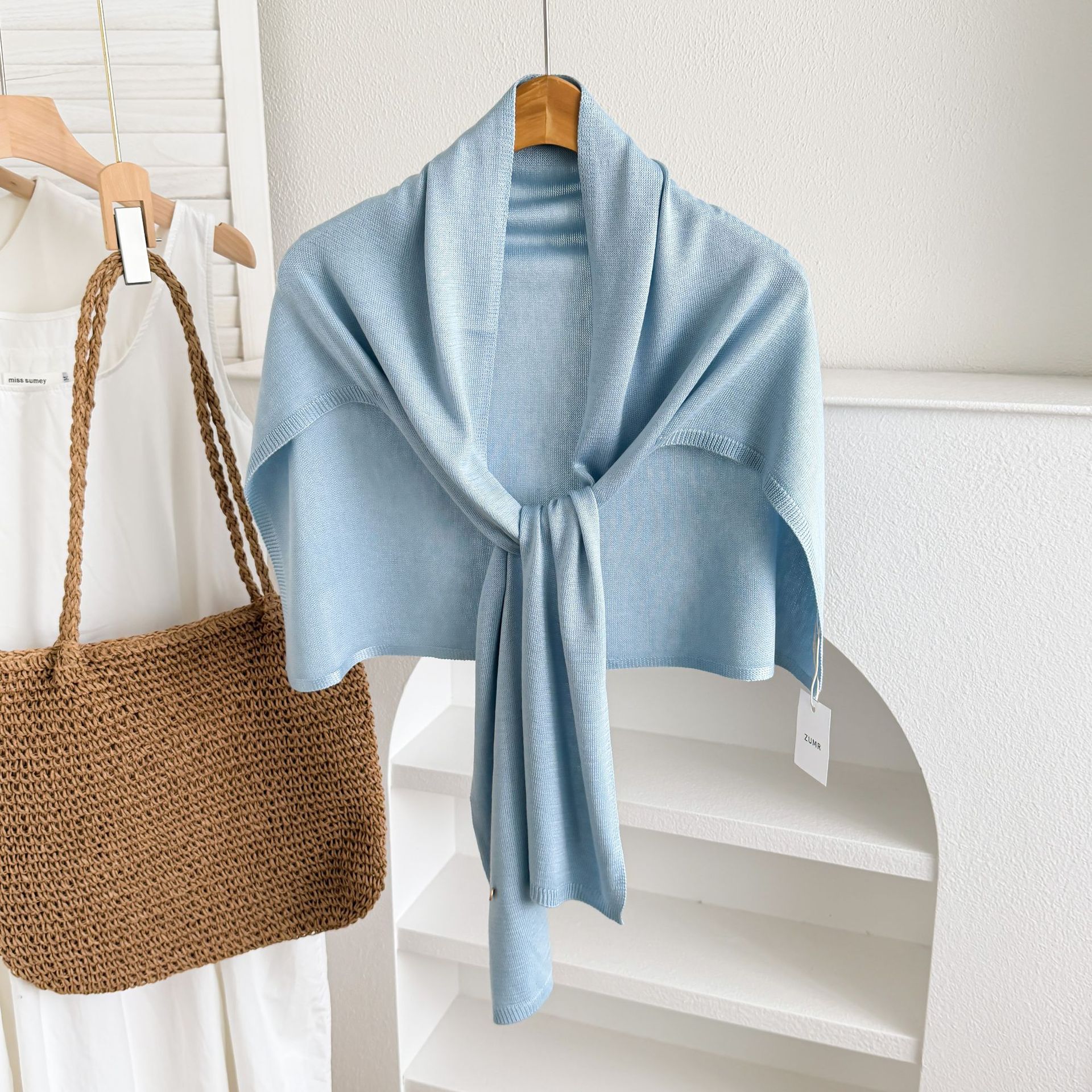 Light blue-core-spun yarn version