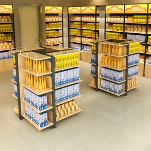 Meicheng Four Sides Supermarkt Convenience Store Schreibwaren geschäft Display Regal Drehbares Werbe-Display Stand regal