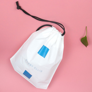定制商标印花大PE塑料拉绳袋化妆抽绳袋礼品包装袋 - Product Image 5
