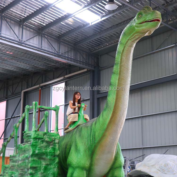 Le Brachiosaure à cheval