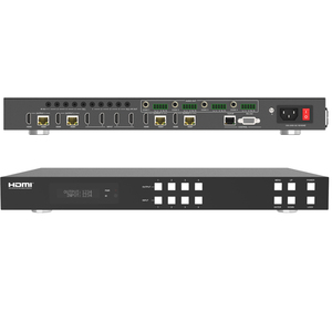 受信機を使用したcat5e cat6hdmiマトリックスダウンスケーリングによる18Gbps4x4HDMIマトリックススイッチャーエクステンダー - Product Image 2