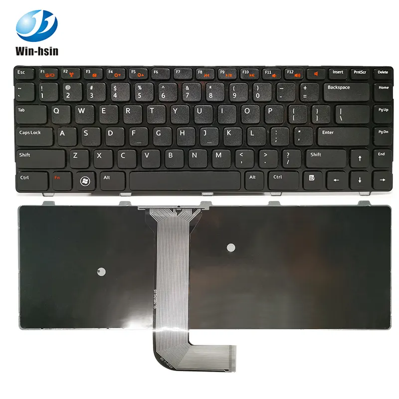 अमेरिका लैपटॉप आंतरिक कीबोर्ड dell n4110 n4050 n5050 काले नोटबुक कीबोर्ड के लिए नई
