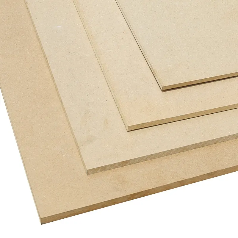 Colle e2 brute de haute qualité 15mm feuille de mdf ordinaire prix fournisseur chinois simple mdf/hdf