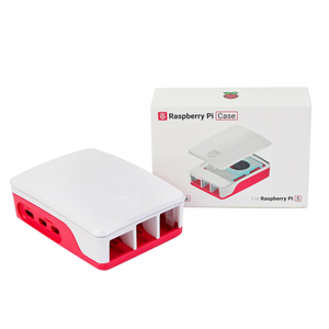 Official <strong>Raspberry</strong> <strong>Pi</strong> 5 Generation 5 Red and White Cooling <strong>Case</strong> with Board Includes Cooling Fan Protection Features - Product Image 1
