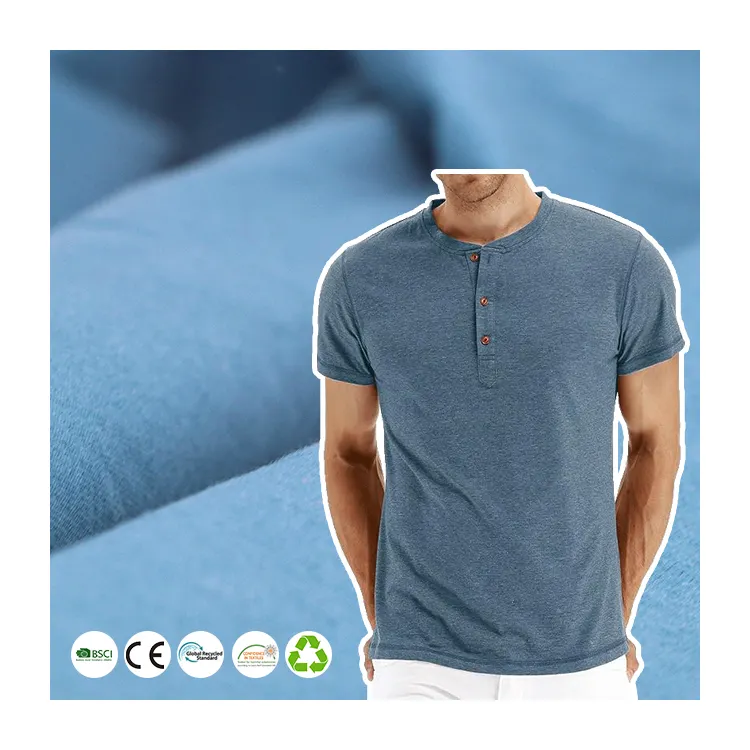 कस्टम टी-शर्ट फैब्रिक 170-180जीएसएम 96% कॉटन 4% स्पैन्डेक्स सांस लेने योग्य स्ट्रेच सिंगल जर्सी फैब्रिक अंडरवियर अंडरशर्ट परिधान के लिए