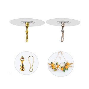 10PC粘性吊钩用于悬挂无钉粘性吊钩悬挂实用吊钩 - Product Image 1