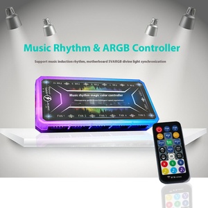 RGB Fan <strong>Controller</strong> <strong>for</strong> Laptop <strong>Computer</strong> Chassis 6PIN Interface Dual Synchronous Wireless Remote Music Rhythm Hub Stock - Product Image 3
