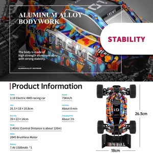 <strong>WL</strong> <strong>Toy</strong> 1/18 Diecast Remote Control Car 75km/h 2.4G Rc Car <strong>Toy</strong> Brushless 4WD Electric High Speed Off-road Radio Control Drift Car - Product Image 6