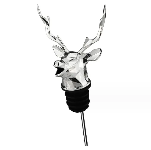 Personality Deer Head Food Grade 304 Stainless Steel Wine Pouring Device Wine Bottle Pourer