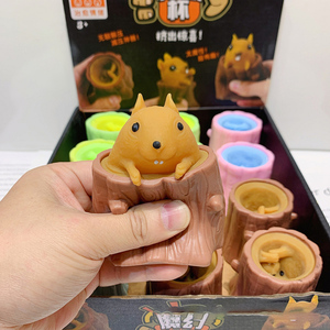 חם למכור באיכות גבוהה אנטי מתח squishy צעצועים tpr חיה דקומפרסיה צעצועים חדש גביע סנאי הרע מוזר