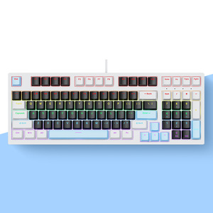98-Keys Ergonomic Gamer Mechanical <strong>Keyboard</strong> Compact Layout Wired Color Lighting ABS <strong>Numeric</strong> <strong>Keypad</strong> for Office Gaming - Product Image 2